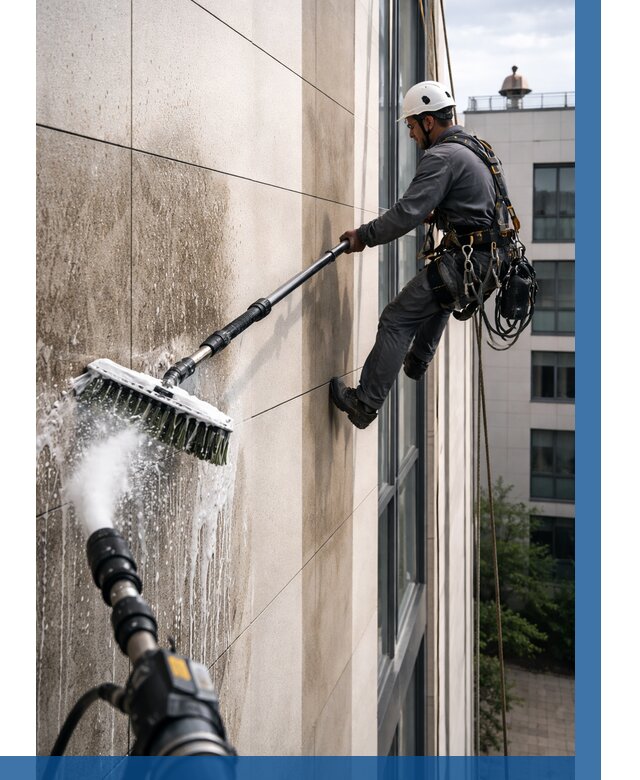 Мойка фасада из керамогранита в Зиме от 307 р. | ВЫСОТНИК-Зма