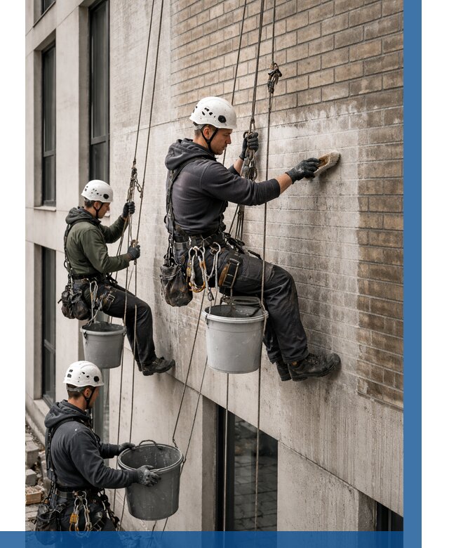 Удаление высолов с фасада в Зиме от 256 р. | ВЫСОТНИК-Зма