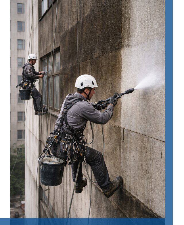 Очистка фасада от копоти в Зиме от 256 р. | ВЫСОТНИК-Зма