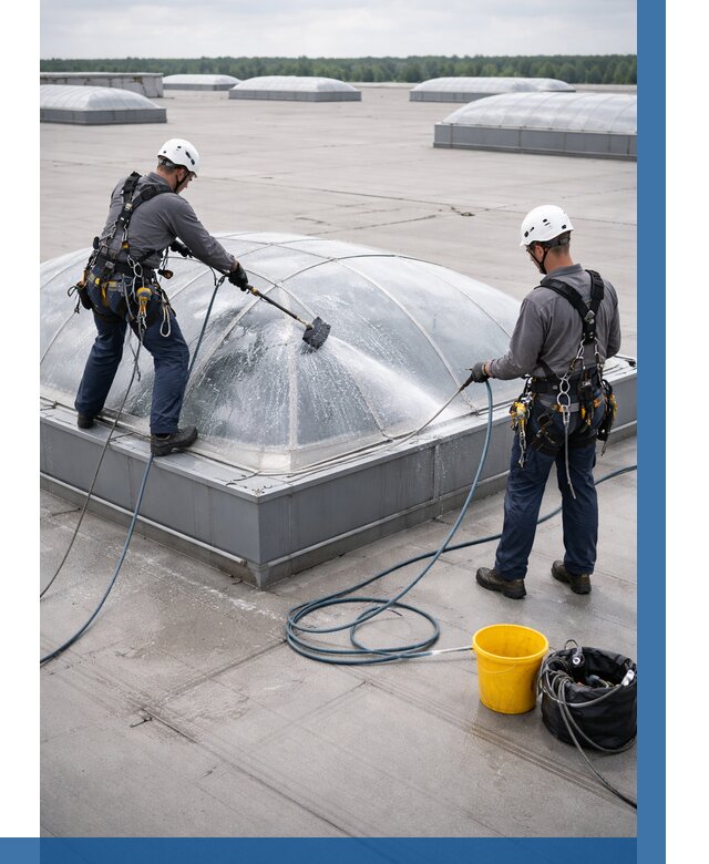 Мойка зенитных фонарей в Зиме, заказать от 4603 р. | ВЫСОТНИК-Зма