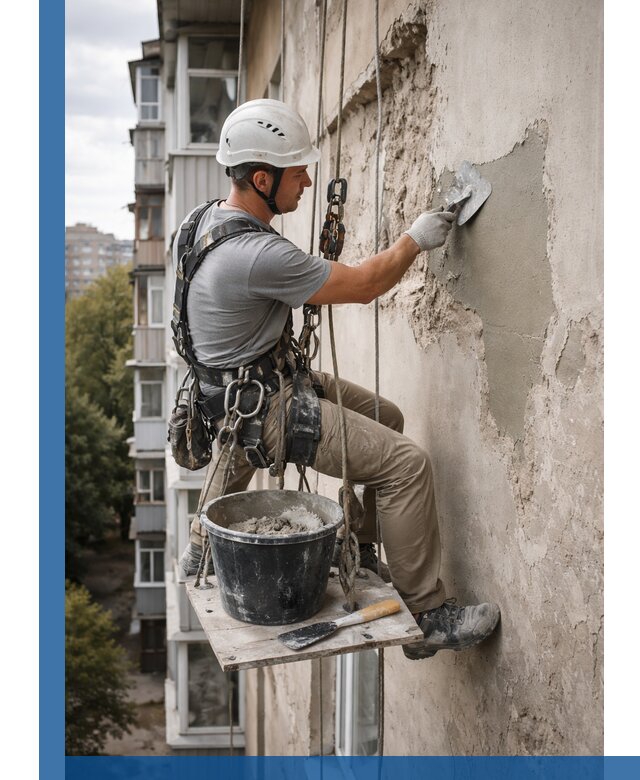 Восстановление фасадной штукатурки в Зиме с гарантией качества