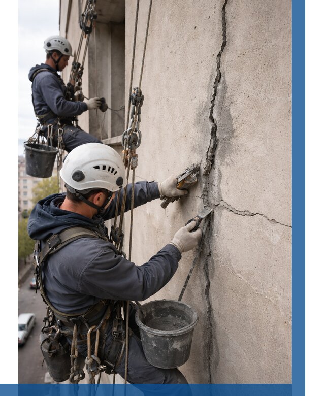 Заделка трещин на фасаде в Зиме от 921 р. | ВЫСОТНИК-Зма