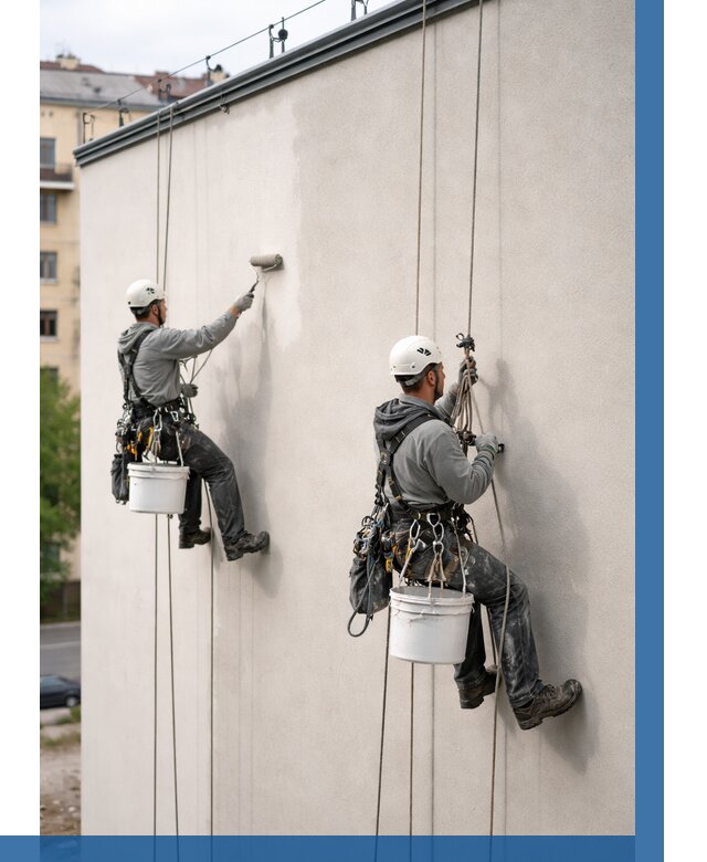 Покраска оштукатуренного фасада в Зиме от 327 р. | ВЫСОТНИК-Зма