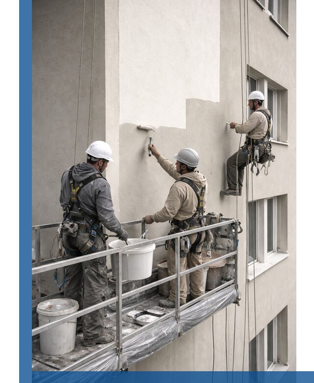 Покраска оштукатуренного фасада в Зиме под ключ с гарантией