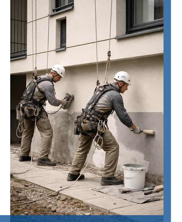 Окраска цоколя здания в Зиме от 460 р. под ключ | ВЫСОТНИК-Зма