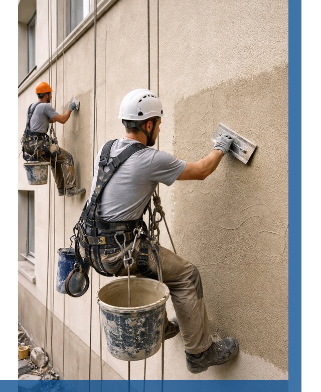 Декоративная штукатурка фасада в Зиме от 1227 р. | ВЫСОТНИК-Зма