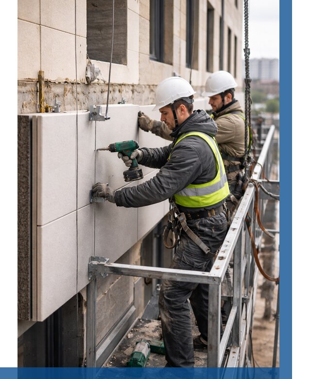 Монтаж фасадных термопанелей в Зиме от 1534 р. | ВЫСОТНИК-Зма