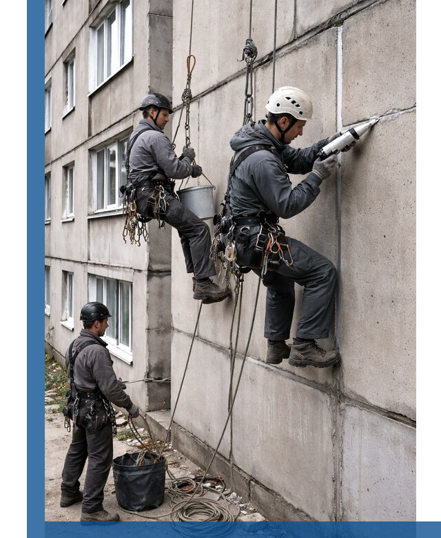 Герметизация межпанельных швов в Зиме с гарантией герметичности