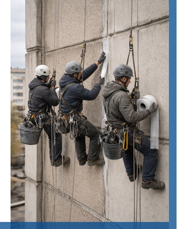 Ремонт межпанельных швов в Зиме от 767 р. | ВЫСОТНИК-Зма