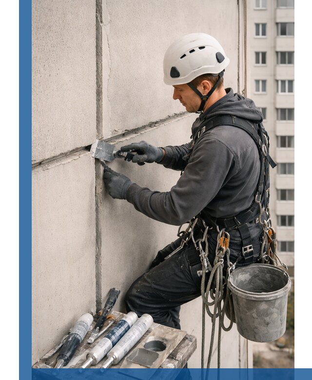 Ремонт межпанельных швов в Зиме герметизация и восстановление