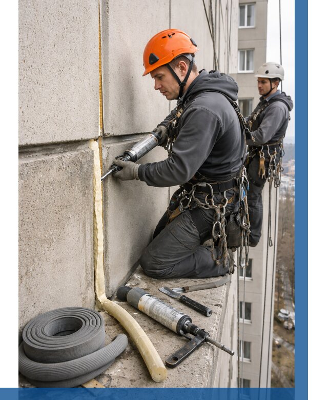 Теплый шов межпанельные швы в Зиме от 716 р. | ВЫСОТНИК-Зма