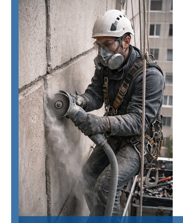 Штробление межпанельных швов в Зиме качественно и быстро