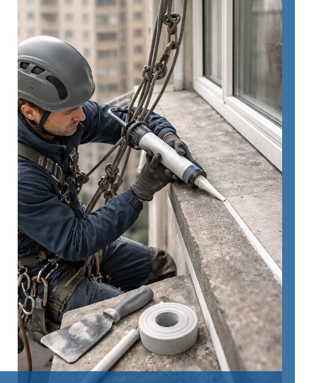 Герметизация балконного козырька в Зиме от 4603 р. | ВЫСОТНИК-Зма