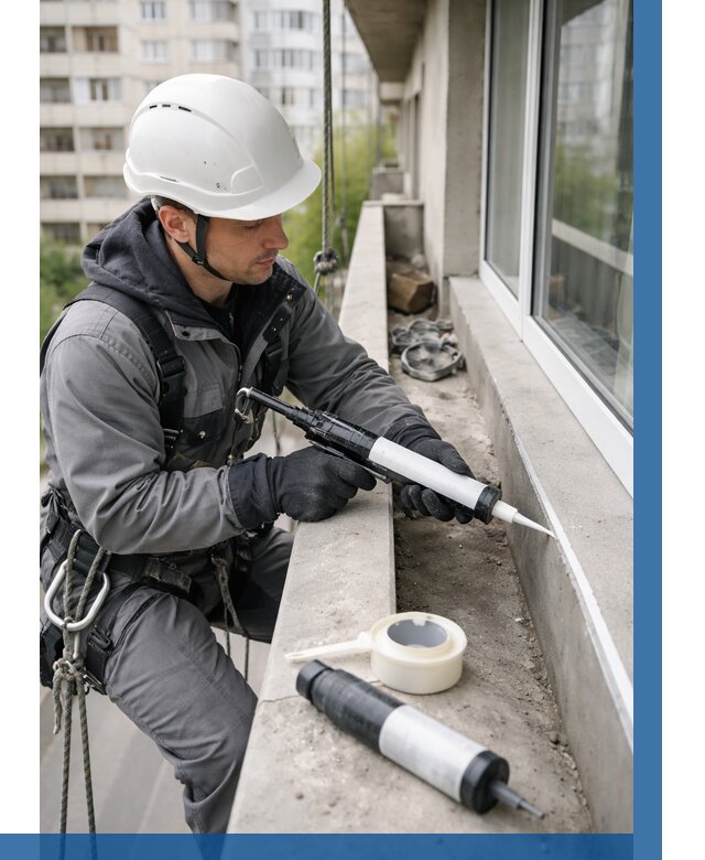 Герметизация швов лоджии в Зиме от 4603 р. | ВЫСОТНИК-Зма