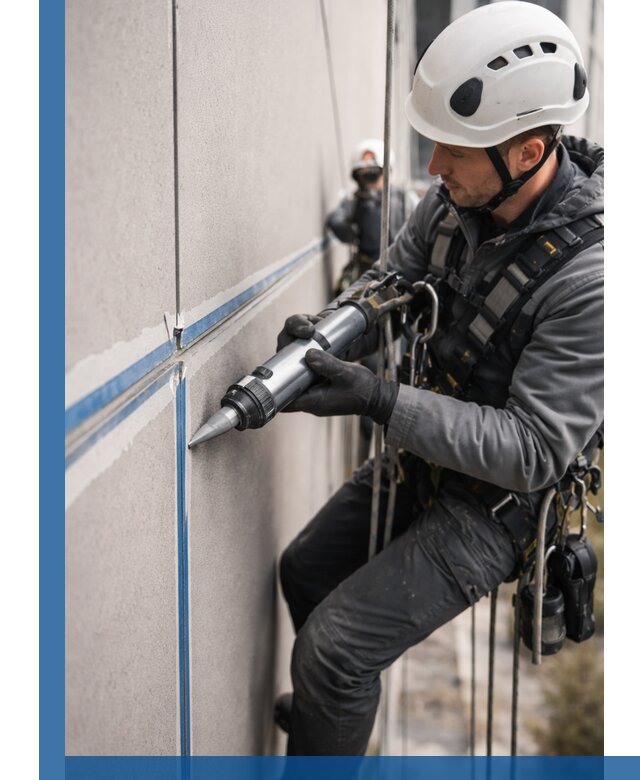 Герметизация стыков фасадных панелей в Зиме качественно и быстро