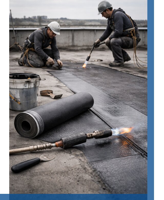 Ремонт рулонной кровли в Зиме от 665 р. | ВЫСОТНИК-Зма