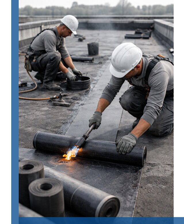 Ремонт рулонной кровли в Зиме герметизация и восстановление