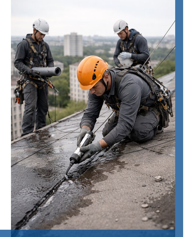 Устранение протечек кровли в Зиме от 12274 р. | ВЫСОТНИК-Зма