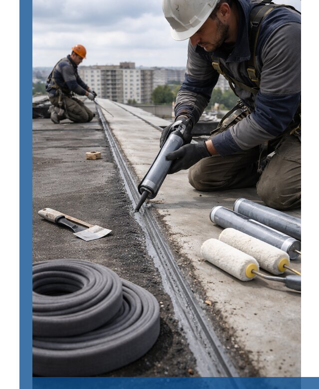Герметизация швов кровли в Зиме с гарантией герметичности