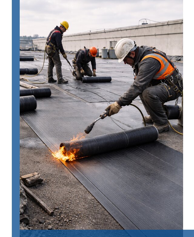 Монтаж наплавляемой кровли в Зиме профессионально