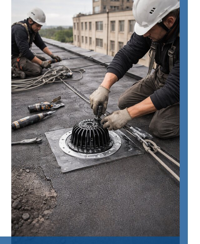 Установка водосточных воронок в Зиме цена от 3580 р. | ВЫСОТНИК-Зма