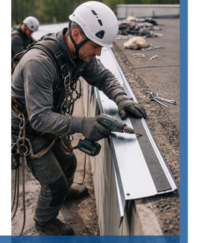 Монтаж капельника на кровле в Зиме от 307 р. | ВЫСОТНИК-Зма