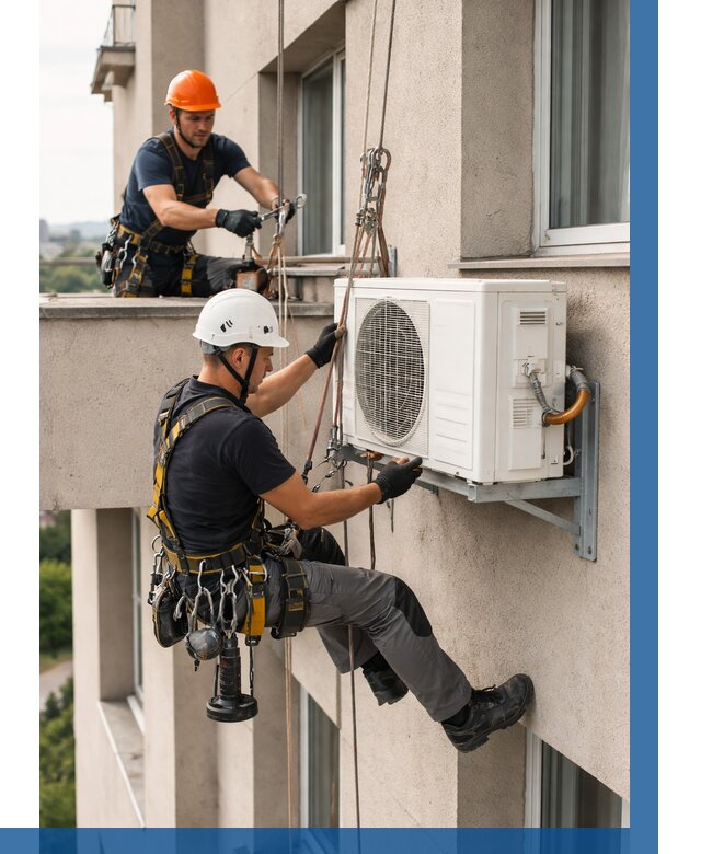 Монтаж внешнего блока кондиционера в Зиме от 6648 р. | ВЫСОТНИК-Зма