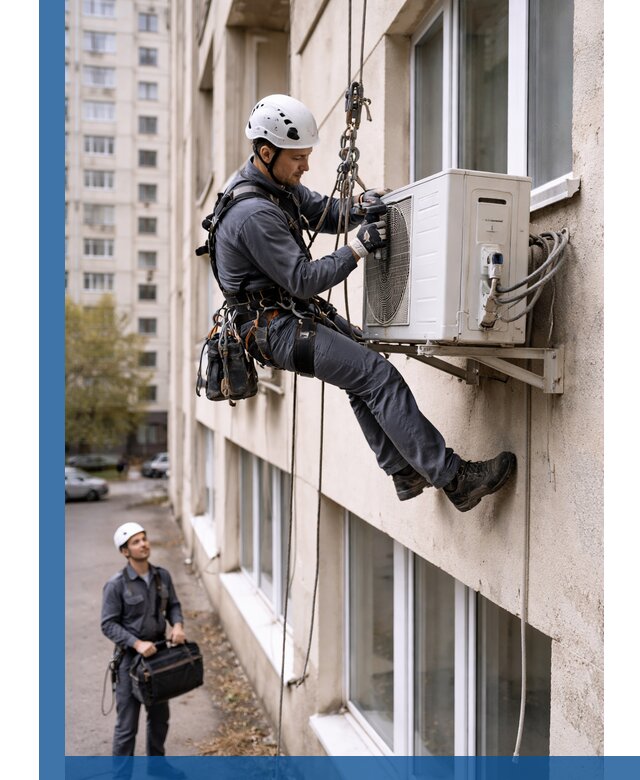 Демонтаж внешнего блока кондиционера в Зиме профессионально