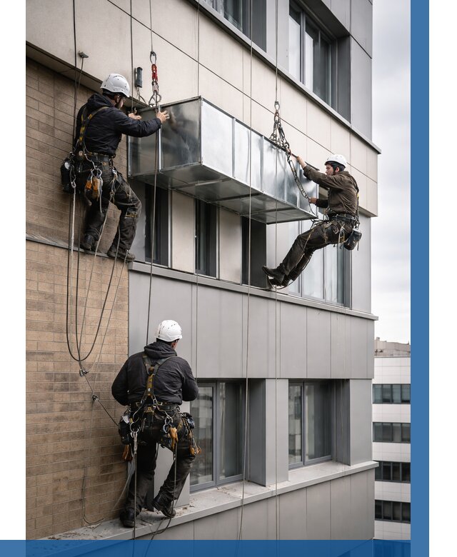 Монтаж воздуховодов на фасаде в Зиме от 1534 р. | ВЫСОТНИК-Зма