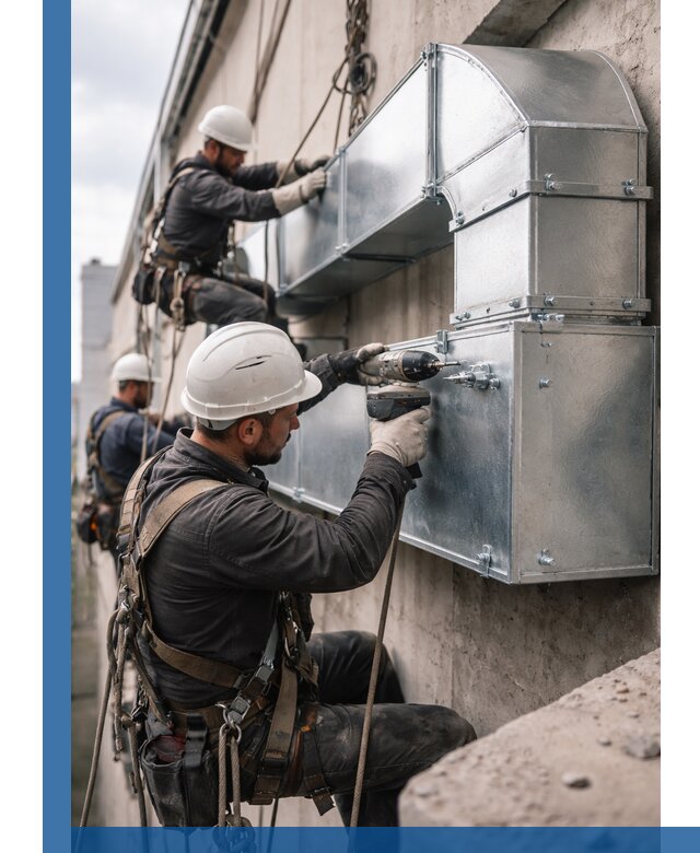 Профессиональный монтаж вентиляционных коробов в Зиме под ключ