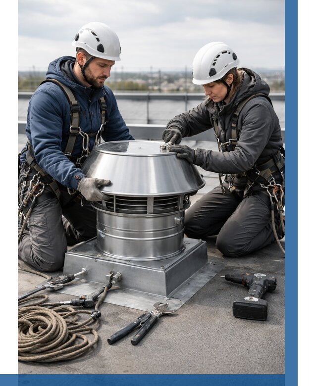 Установка дефлекторов на кровле в Зиме от 4603 р. | ВЫСОТНИК-Зма