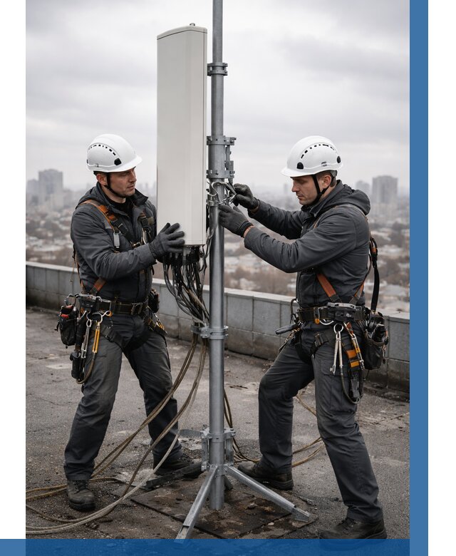 Монтаж антенн связи на крыше в Зиме от 8694 р. | ВЫСОТНИК-Зма