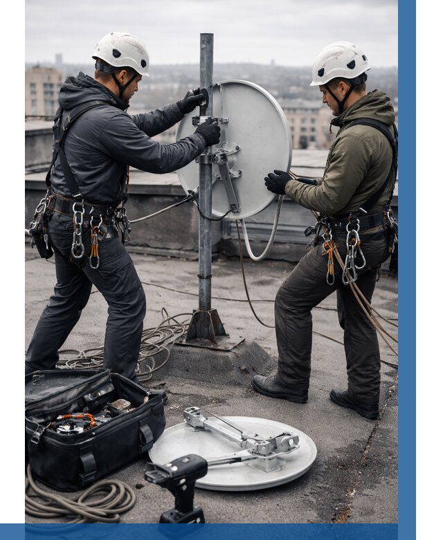 Демонтаж антенн на крыше в Зиме от 4603 р. | ВЫСОТНИК-Зма