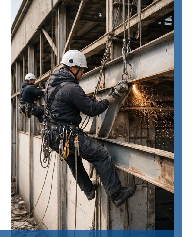 Демонтаж металлоконструкций на высоте в Зиме от 6648р. |ВЫСОТНИК-Зма