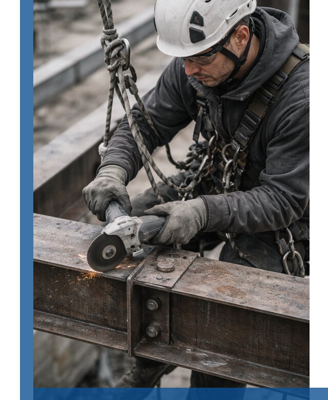 Резка металла на высоте в Зиме для зданий и конструкций