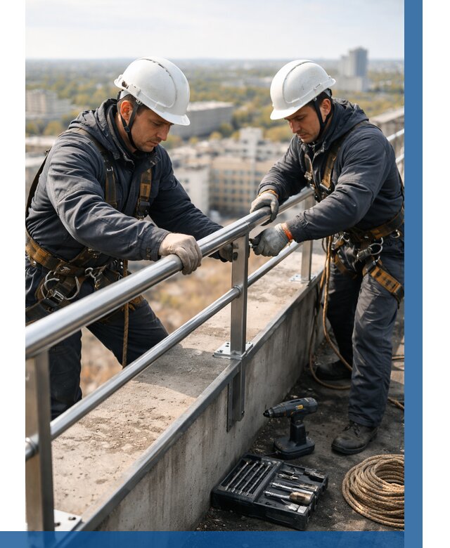 Монтаж перил на высоте в Зиме от 2557 р. | ВЫСОТНИК-Зма