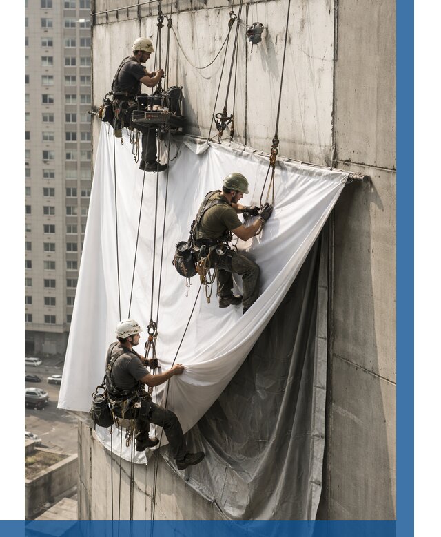 Замена баннерного полотна в Зиме от 6648 р. | ВЫСОТНИК-Зма—заказать