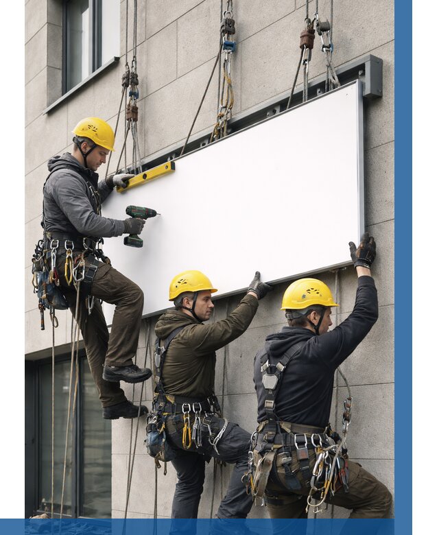 Монтаж рекламной вывески в Зиме от 8182 р. | ВЫСОТНИК-Зма