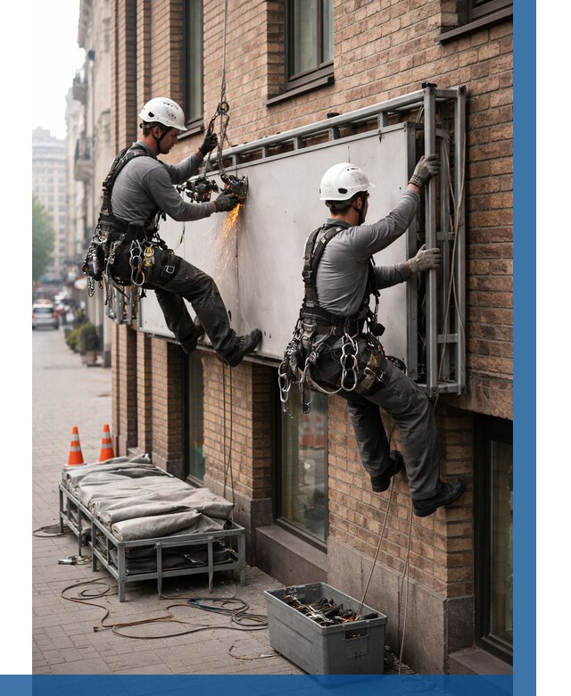 Демонтаж рекламной вывески в Зиме от 6648 р. | ВЫСОТНИК-Зма