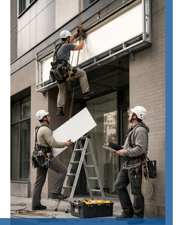 Монтаж светового короба в Зиме от 6648 р. | ВЫСОТНИК-Зма