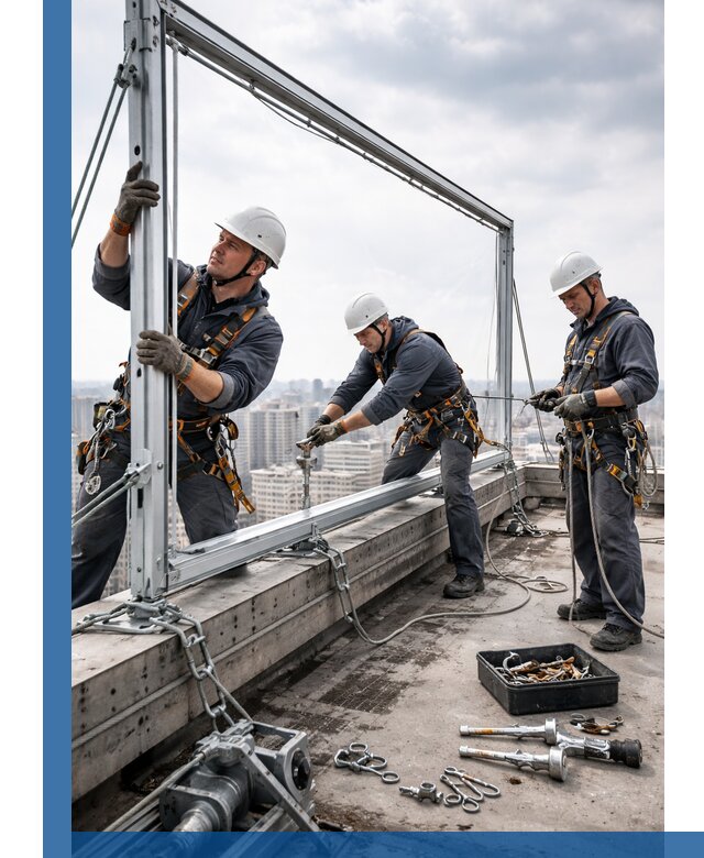 Монтаж крышных рекламных конструкций под ключ в Зиме