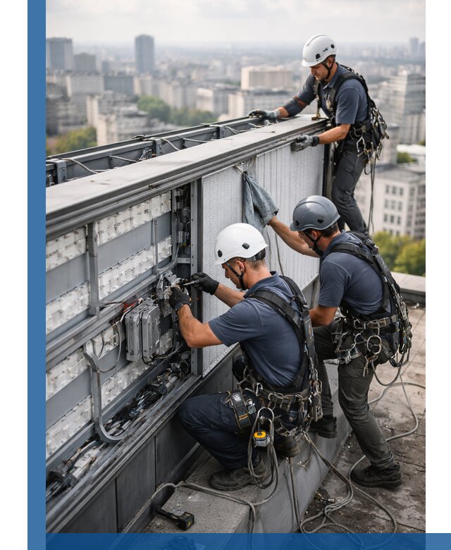 Профессиональное обслуживание крышной рекламы в Зиме под ключ