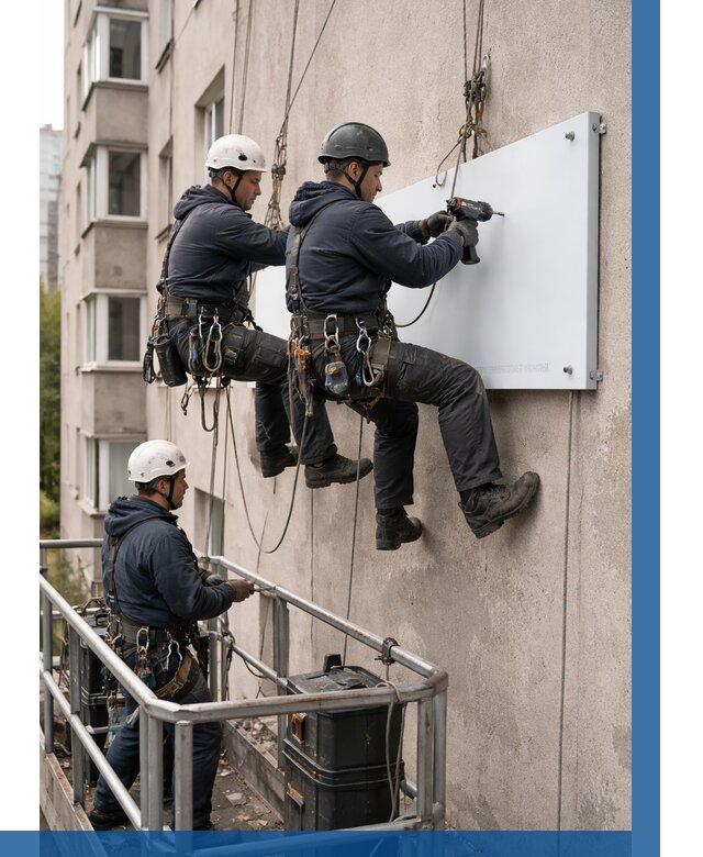 Монтаж табличек и указателей в Зиме от 3580 р. | ВЫСОТНИК-Зма