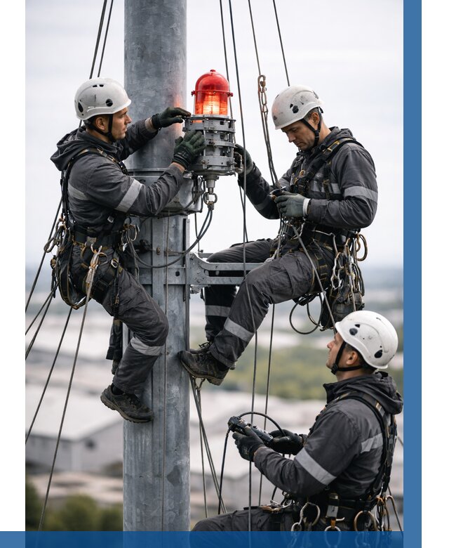 Монтаж заградительных огней в Зиме от 8694 р. | ВЫСОТНИК-Зма