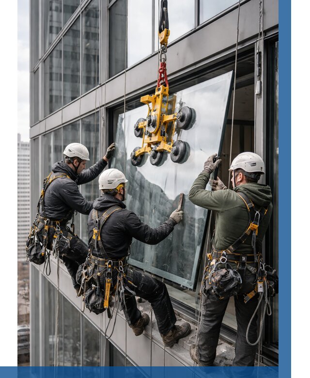 Фасадное остекление зданий под ключ в Зиме от 10228 р. | ВЫСОТНИК-Зма