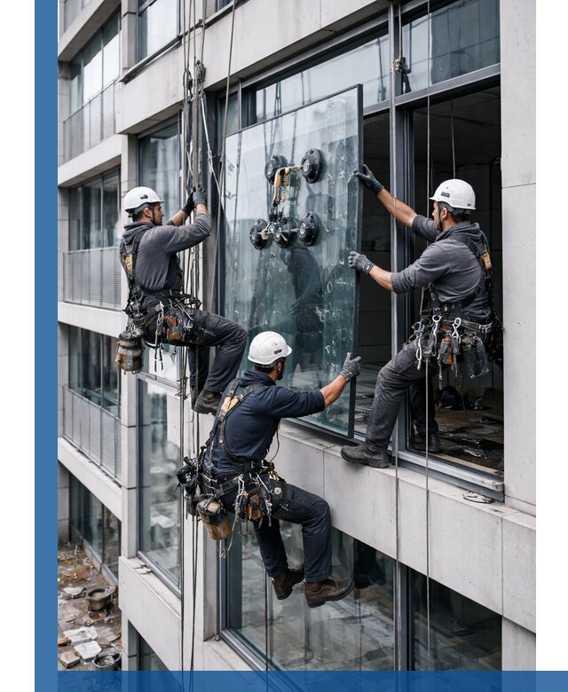 Фасадное остекление и монтаж витражей зданий в Зиме под ключ