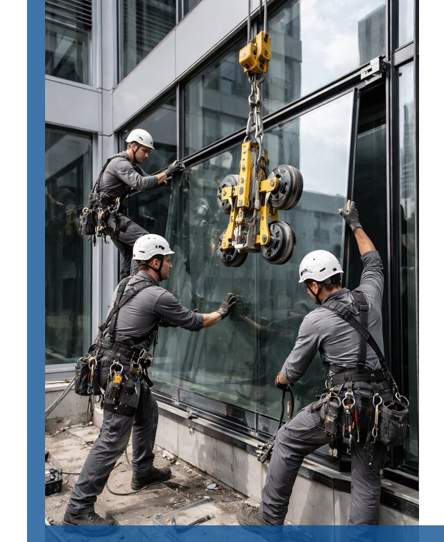 Структурное остекление фасадов в Зиме монтаж и обслуживание