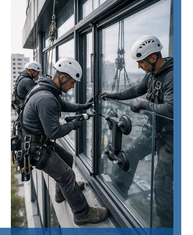 Витражное остекление зданий в Зиме от 3580 р. | ВЫСОТНИК-Зма