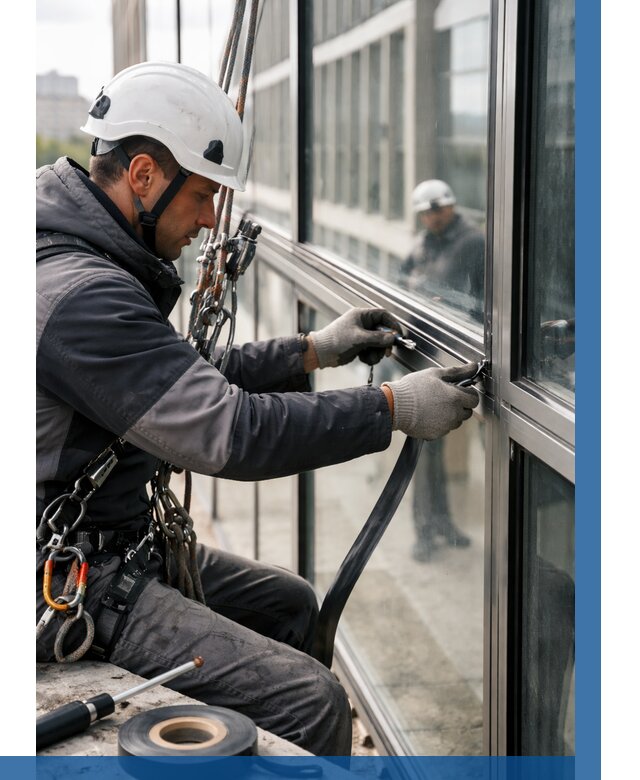 Ремонт витражных конструкций в Зиме от 3580 р. | ВЫСОТНИК-Зма