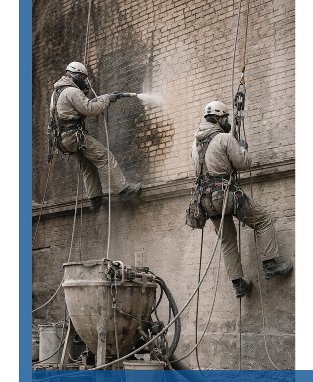 Пескоструйная очистка фасадов в Зиме профессионально